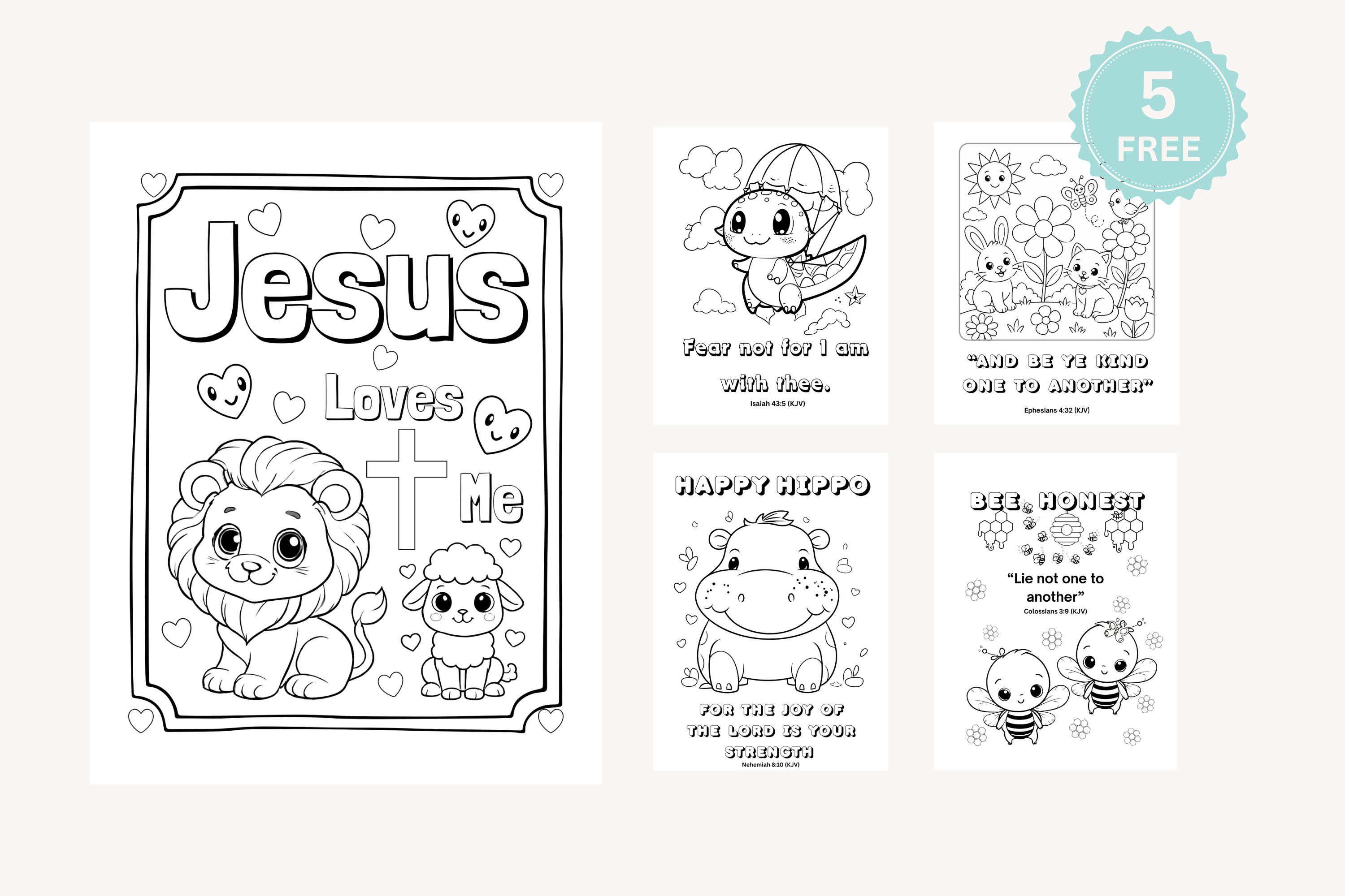 5 Free Coloring pg opt-in