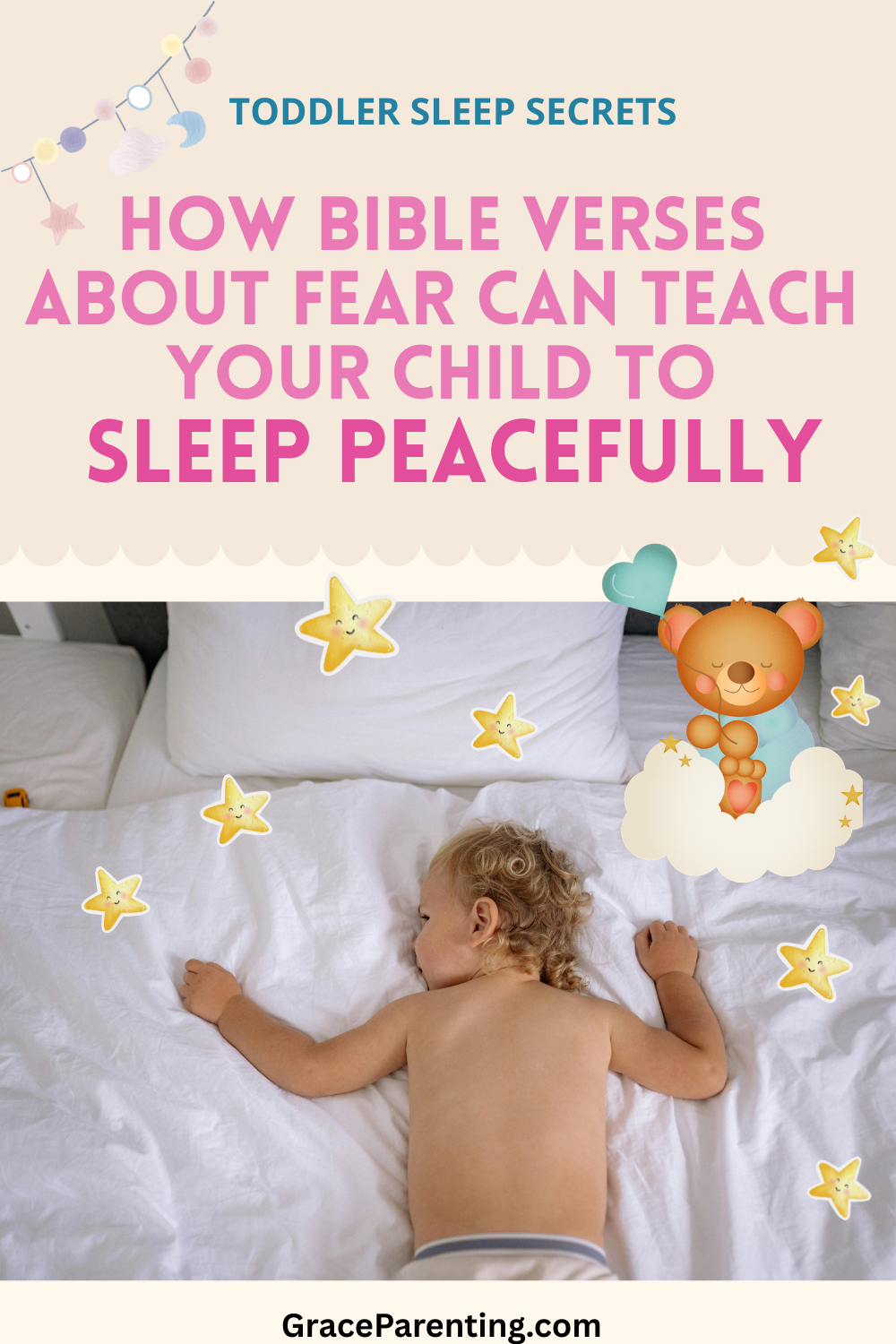 How Scriptue about fear can help your child sleep peacefully Pinterest