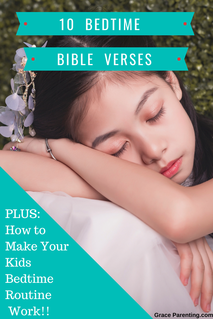10 bible verses to help your kids sleep.  Toddler and preschool sleep tips