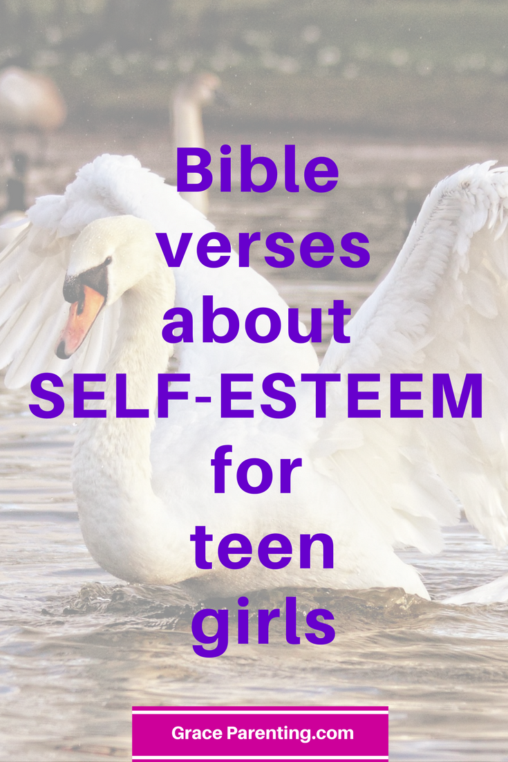 Scriptures about Self-Esteem for teen girls & what you can do to help!  Simple and particle tips for parents of tween's and teens